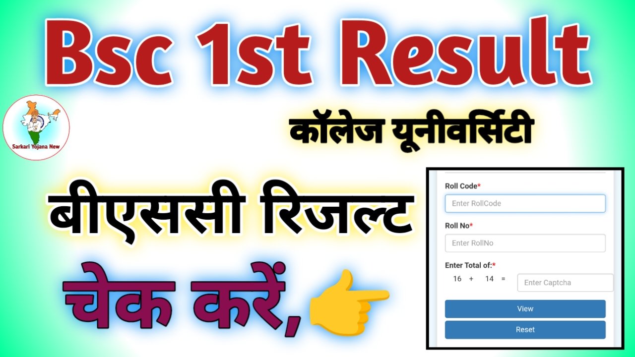 Bsc 1st year Result 2024
